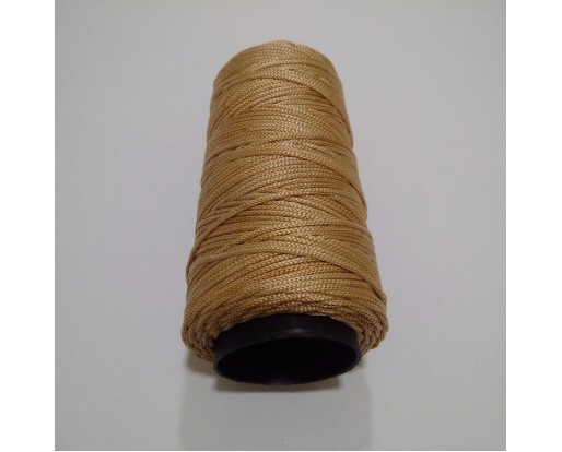 BEIGE Viscose Rayon Cord Dori Thread Yarn - For Embroidery Crochet Knitting Lace Jewelry - 170+ Yards - 70+ Grams